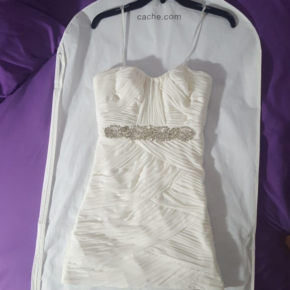 Caché white short dress